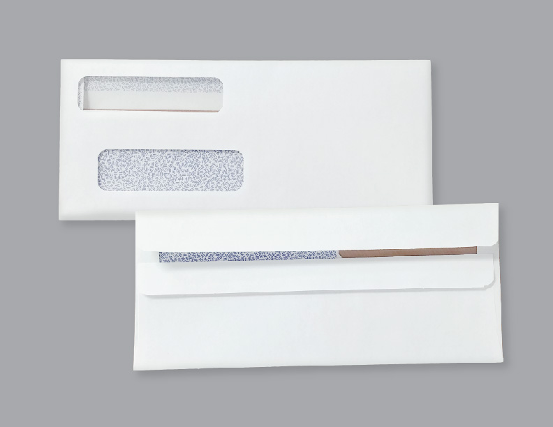 Double Window Envelopes ENV1 Flip & Seal